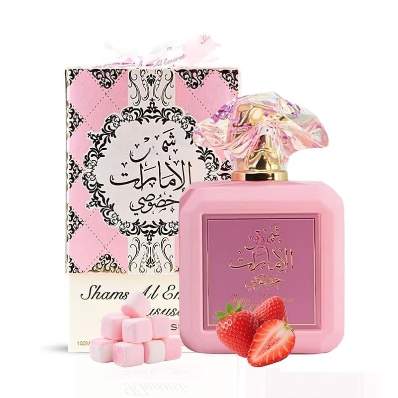 Chthen Pink Blush Perfume for Women, Marshmallow Blush Eau De Parfum - Romantic & Sweet Arabian Perfume - A Captivating Scent Wrapped in Pink Bottle 100ml(3.4 OZ)