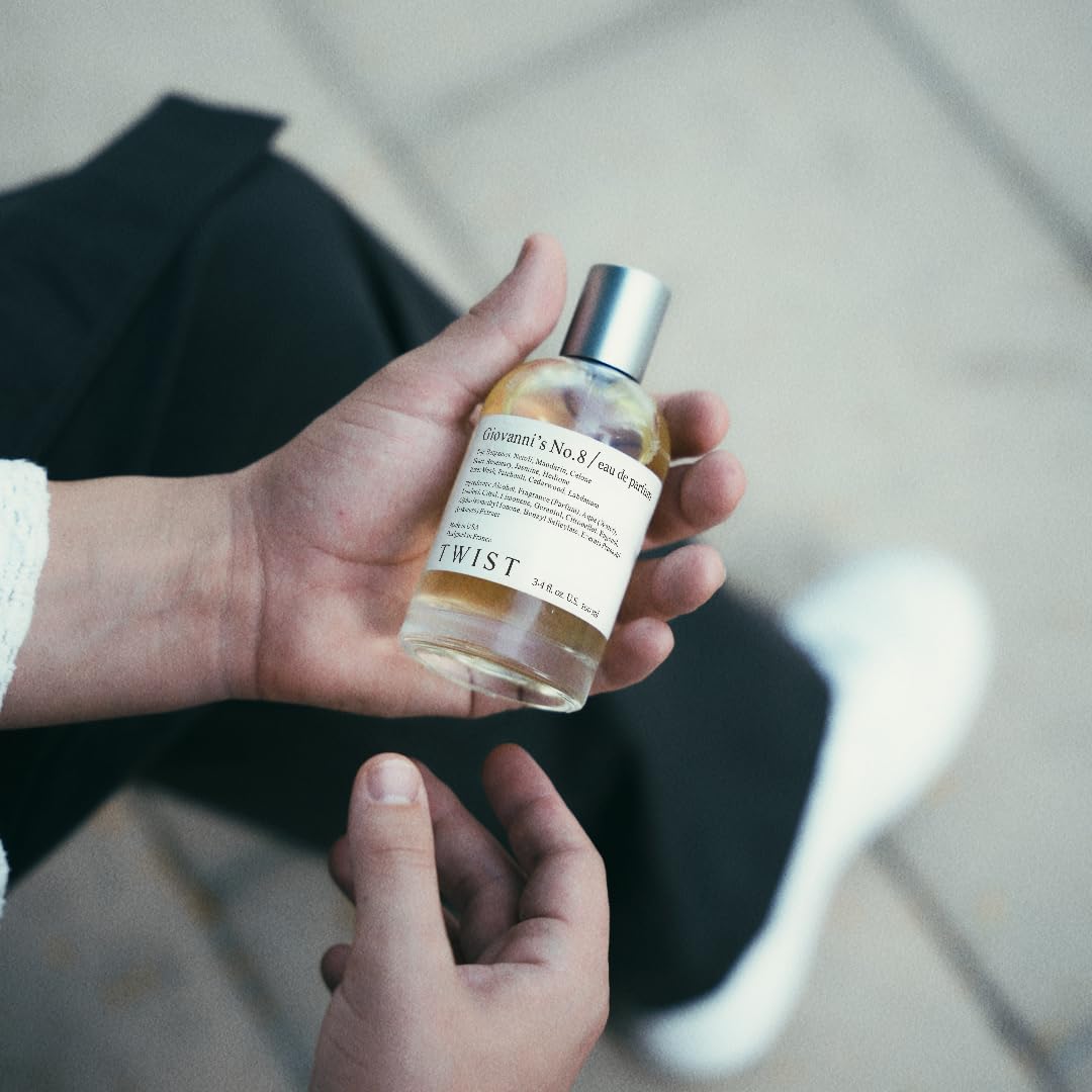 Twist - G.iovanni’s No. 8 - Eau De Parfum Inspired by Acqua D. G. Long-Lasting Perfume For Men, Marine & Citrus, Vegan, Clean Ingredients, Fragrance - Spray 100 ml | 3.4 fl. oz.