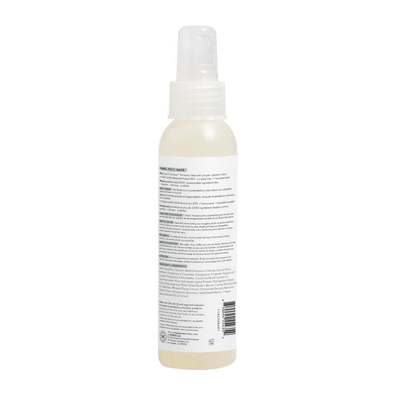 The Honest Company Fragrance-Free Hair Detangler - Tear-Free Leave-In Conditioner for Sensitive Skin | 4 fl oz (Pack of 3)