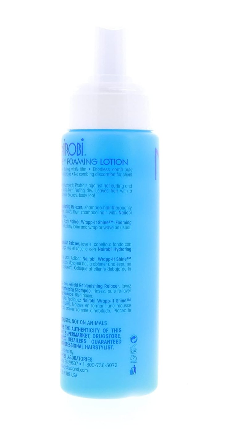Nairobi Wrapp-It Shine Foaming Lotion - 8oz | Enhances Shine & Moisture for Healthy Hair