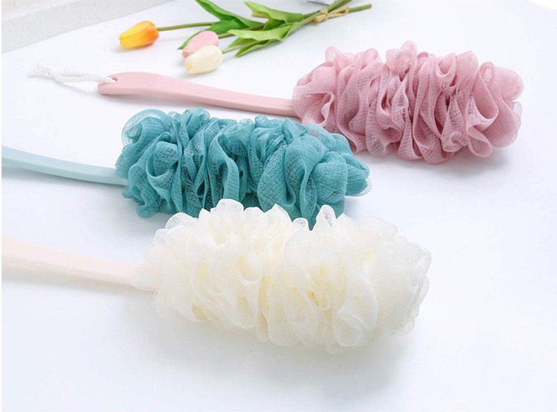 Arswin Back Scrubber for Shower,Loofah Long Handle Bath Body Brush,Soft Nylon Mesh Sponge for Shower,Loofah On a Stick for Men Women,Exfoliating Scrub Cleaning Luffa for Elderl(3Pack-Mix)