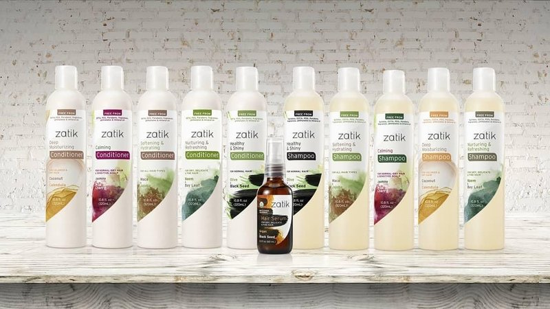 Zatik Naturals - Voluminizing Shampoo & Conditioner Set | Healthy, Shiny Hair - 10.80 fl oz Each