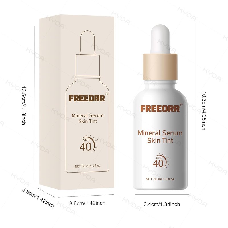KYDA SPF 40 Liquid Color Changing Foundation - Mineral Serum Skin Tint for Mature Skin | Mirage Color Adjusting Makeup