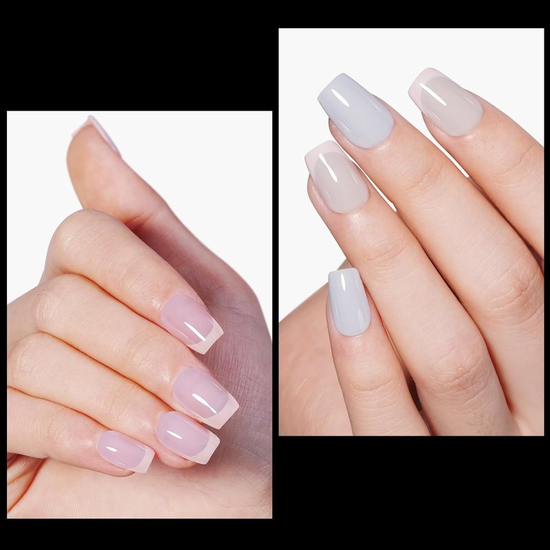 Short Coffin Nail Tips - 510Pcs Acrylic Half Cover | 12 Sizes, Matte Gel for Beginners & Pros