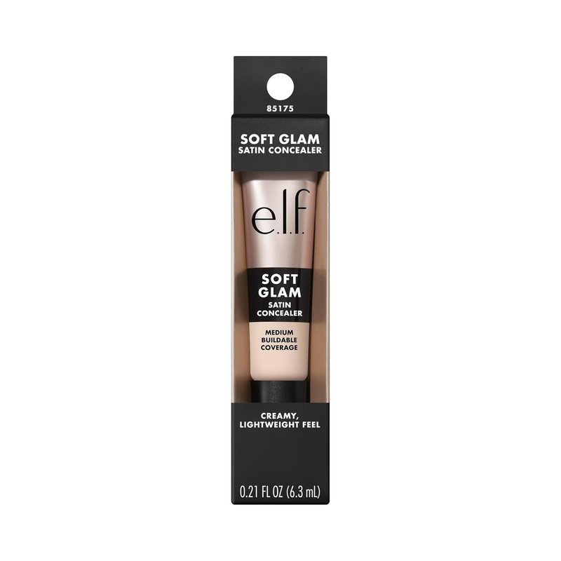e.l.f. Soft Glam Satin Concealer, Medium Coverage For Blemishes & Under-Eye, Crease-Resistant, Long Lasting, Vegan & Cruelty-Free, 10 Fair Cool