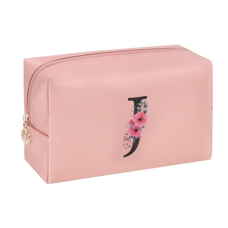 Initial Makeup Bag for Women, Travel Makeup Bag Small Cosmetic Bag, Birthday Gifts for Girls and Women, Teen Girls Gifts Trendy Stuff, Personalized Gifts for Grandkids Teacher Friends Bride Bridesmaid