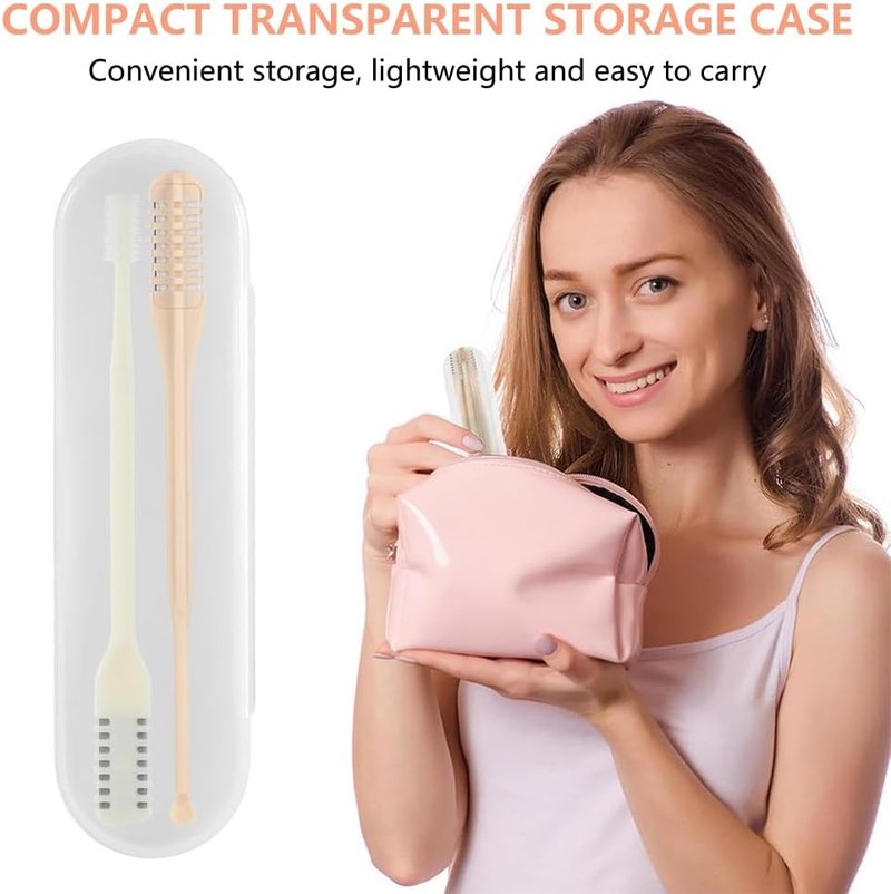 2-in-1 Nose Hair Cutter & Ear Picker - Portable Manual Nasal Trimmer with 360° Rotating Blade for Men & Women | 6-Piece Set