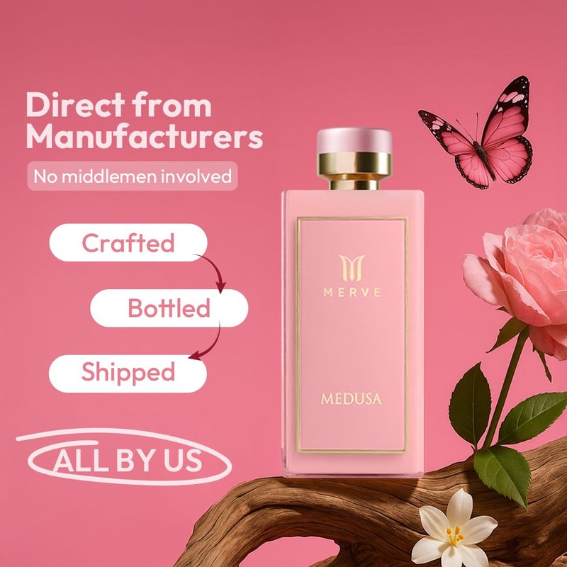 Merve Medusa Premium Long Lasting Fragrance Luxury Perfume For Women | Fruity, Floral, Woody | | Eau de Parfum | Mythical Allure in Every Spritz | 3.4 oz