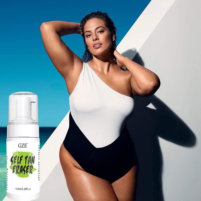 GZE Self Tan Eraser Mousse - Gentle Self Tanner Remover & Corrector, 100ml