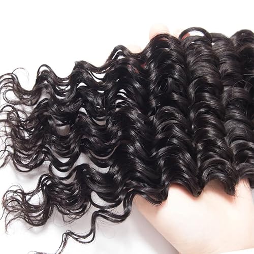 Human Hair Bundles Water Wave Bundles Natural Black Color 12 14 16 Inch Brazilian Unprocessed Virgin Hair Wet And Wavy Human Hair Extensions