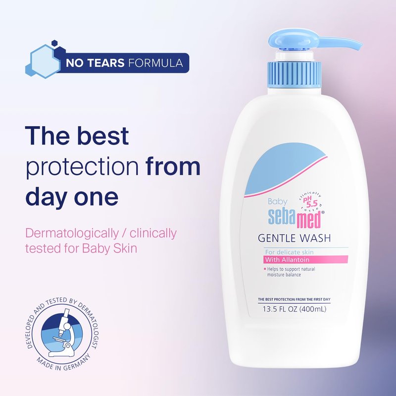 Sebamed Baby Gentle Wash Extra Soft for Delicate Skin (13.5 Fluid Ounces)
