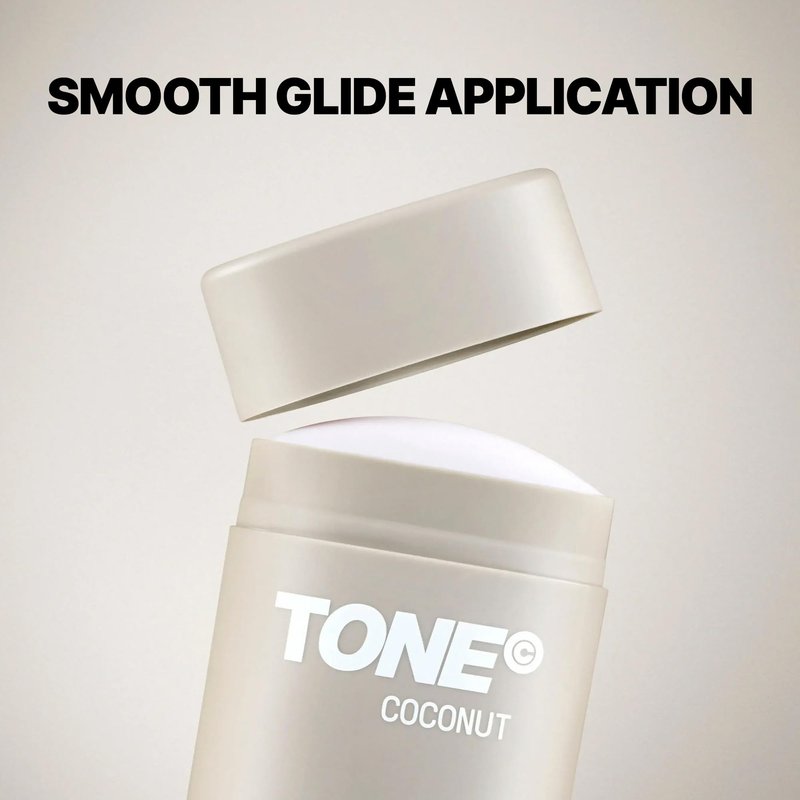 TONE Aluminum Free Deodorant for Men & Women, Coconut Vanilla, Paraben Free Formula with up to 48-Hour Odor Protection, Dermatologist-Tested, 2.65 oz