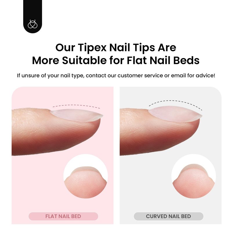 Beetles Tipex Instant Apex Nail Tips, Square Medium, 16 Sizes (00–14), 192pcs, Built-In Apex, No Builder Gel Required, Thicker Strong Acrylic Tips for DIY Nail Extensions