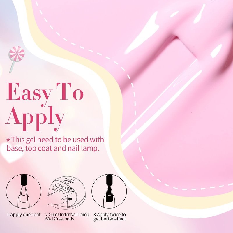 Born Pretty Pastel Gel Nail Polish Set Spring Summer Gel Polish Macaron Candy Sweet Color Gel Polish Easter Soft Pink Yellow Purple Blue Green Colors Collection Nail Art Gift Box 7ML 6PCS