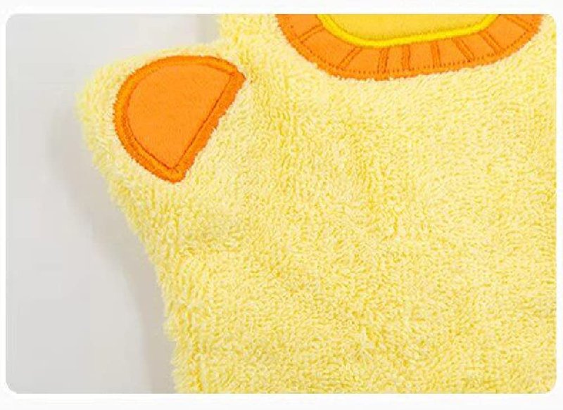 JN&LULU Baby Organics Bath Mitt Toddlers Bath Cotton and Soft Scrub Bathing Loofah Baby Shower Gifts (Duck)