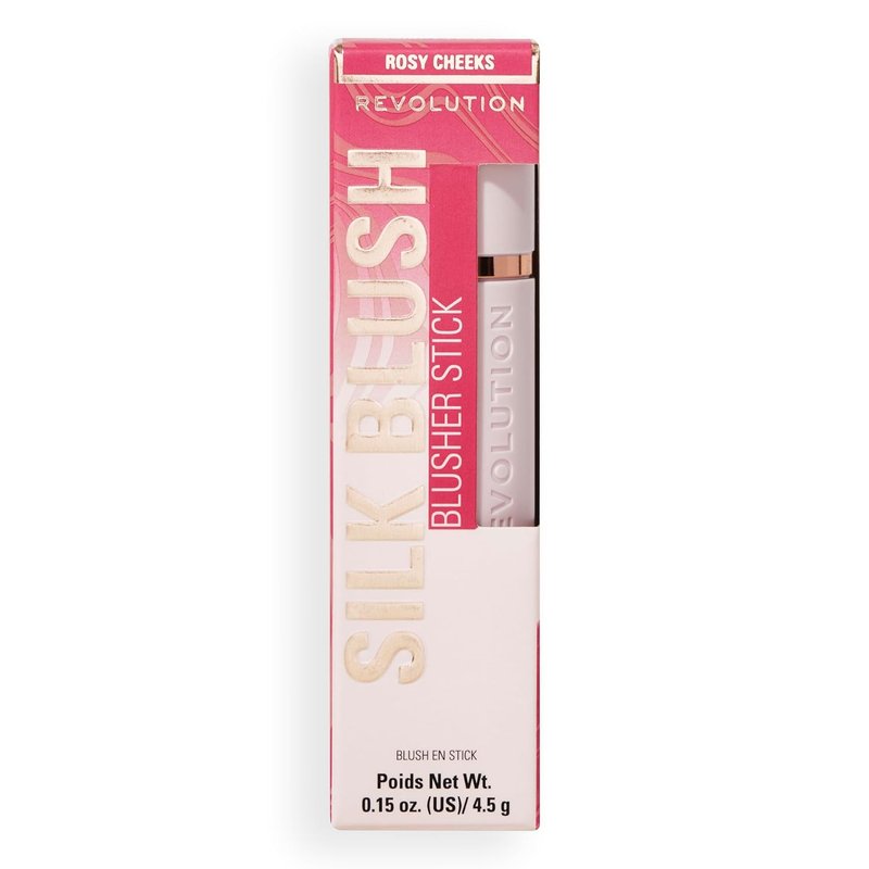 Revolution Beauty London Skin Silk Marble Blush Stick - Buildable Cream-to-Powder Formula for Cheeks, Eyes & Lips | Vegan & Cruelty-Free, 0.15 oz