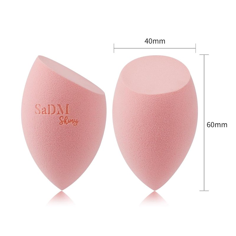 Makeup Blender Sponge - Streak-Free Applicator for Liquid & Cream Foundation | Washable, Latex-Free, Ideal for Dry & Wet Use