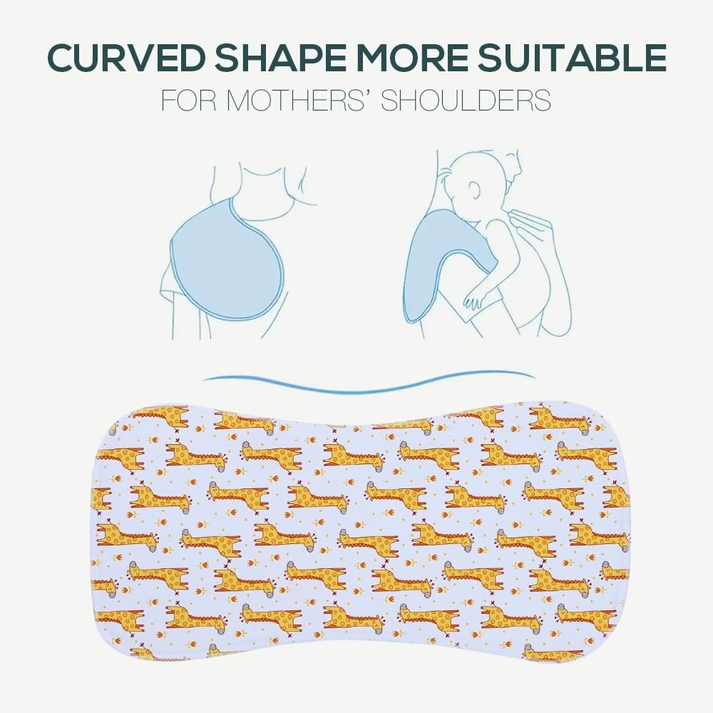 Gelisite 6 Pack Cotton Baby Burp Cloths Extra Absorbent Soft for Baby Boys and Girls (Multi03)