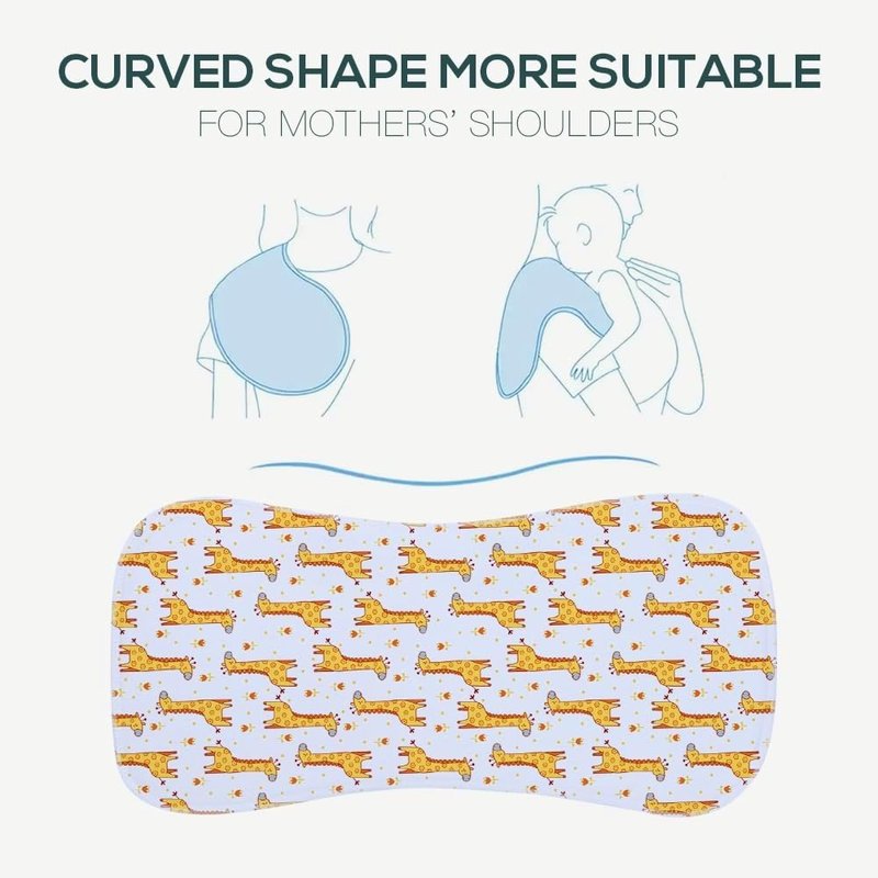 Gelisite 6 Pack Cotton Baby Burp Cloths Extra Absorbent Soft for Baby Boys and Girls (Multi03)