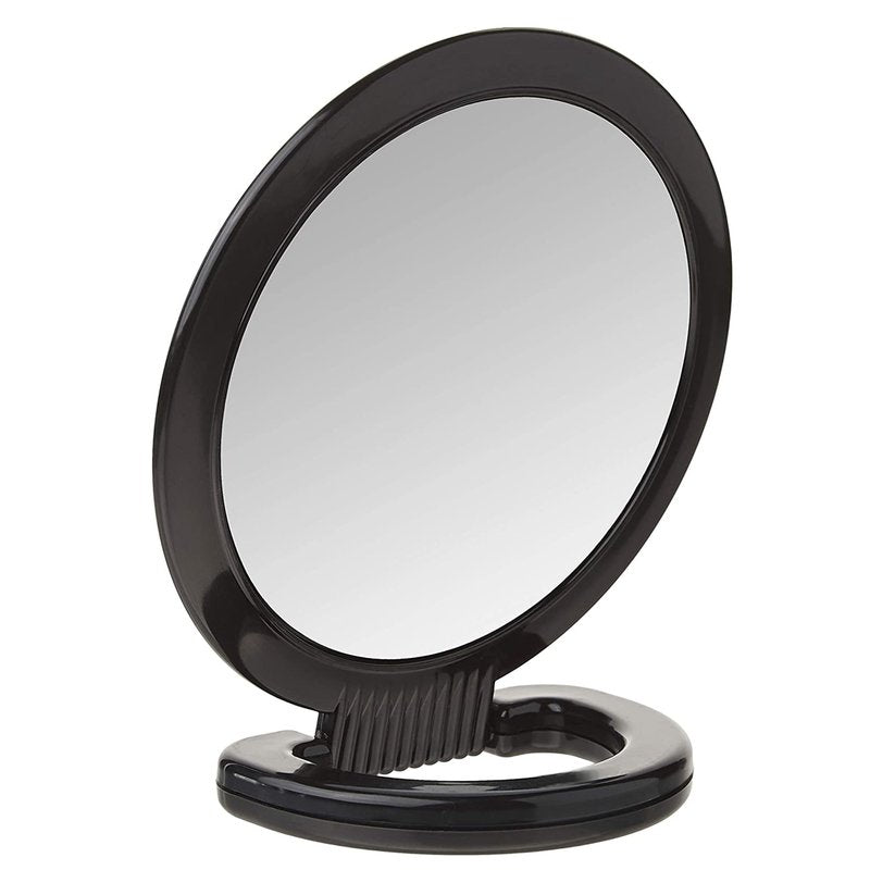 Diane Hand Mirror – Double-Sided 1X and 3X Magnification, Lightweight Portable Handheld Mirror with Handle, Ideal for Makeup, Shaving, & Everyday Beauty, Compact Size for Travel & Gym – 6" Diameter