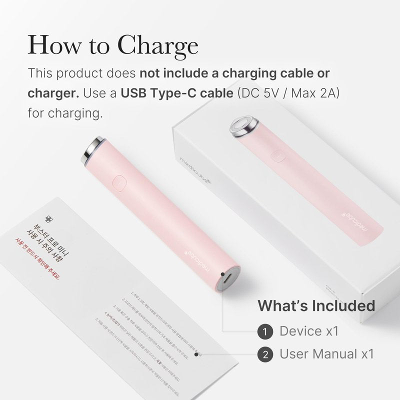 medicube Mini Booster Pro Pink | Affordable At-Home Facial Device for Beginners - Portable Glow Booster for Glass Skin, Boosting Skin Care Absorption, Skincare for Teens, Korean Skin Care