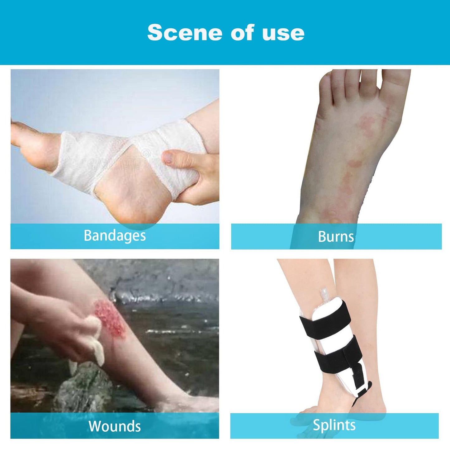 Wateproof Cast Covers for Shower Leg Adult, Full Leg Protector Shower Bandage Wound Showering for Broken Knee Foot Ankle Wound Burns Care Supplies, After Surgery Gifts,Reusable(30.7 in. Long)