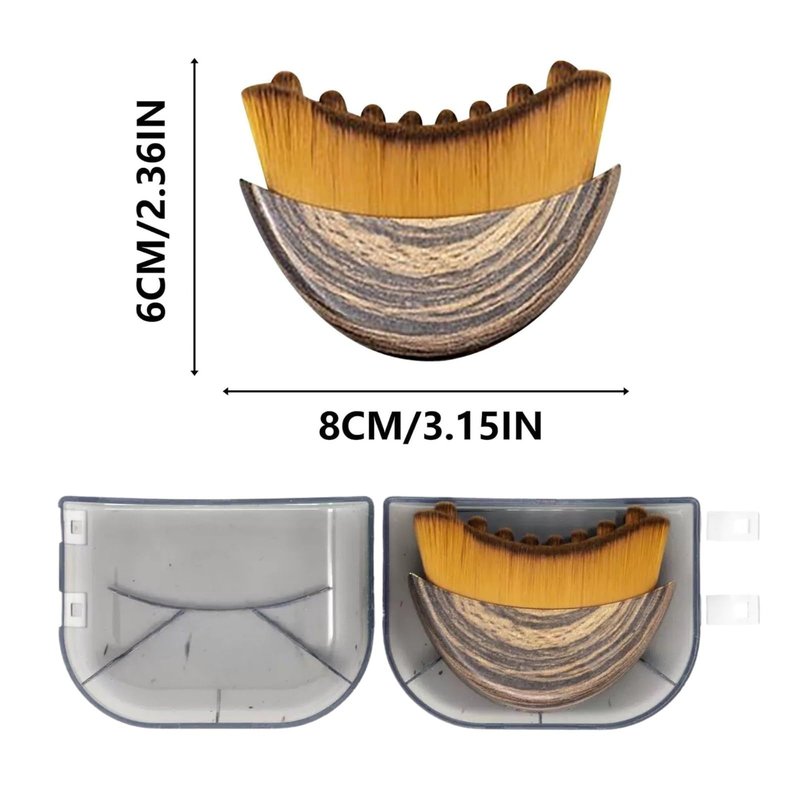 2PCS New Lymphatic Contour Face Brush, Contour Face Brush for Lymphatic Drainage, Ergonomically Designed to Fit The Skin Precisely, Face Lifting Tool for Skincare Routine|Portable Gua Sha Alternative