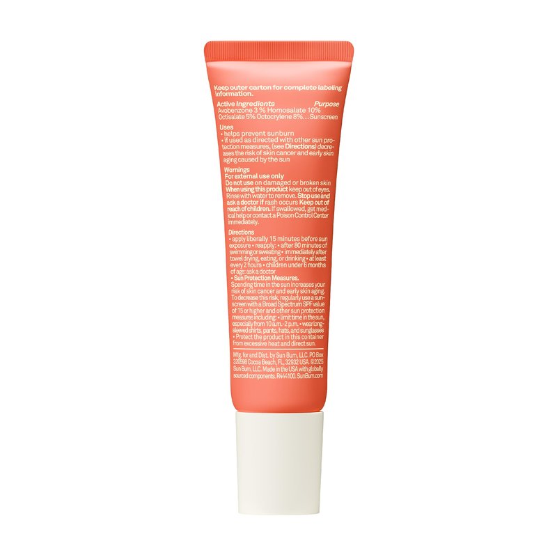 Sun Bum SPF 30 Sunscreen Sunset Cove Tinted Lip Balm - Coconut Flavor Broad Spectrum Moisturizing with Aloe & Vitamin E - Hawaii 104 Act Compliant (Made Without Octinoxate & Oxybenzone) - 0.5 oz