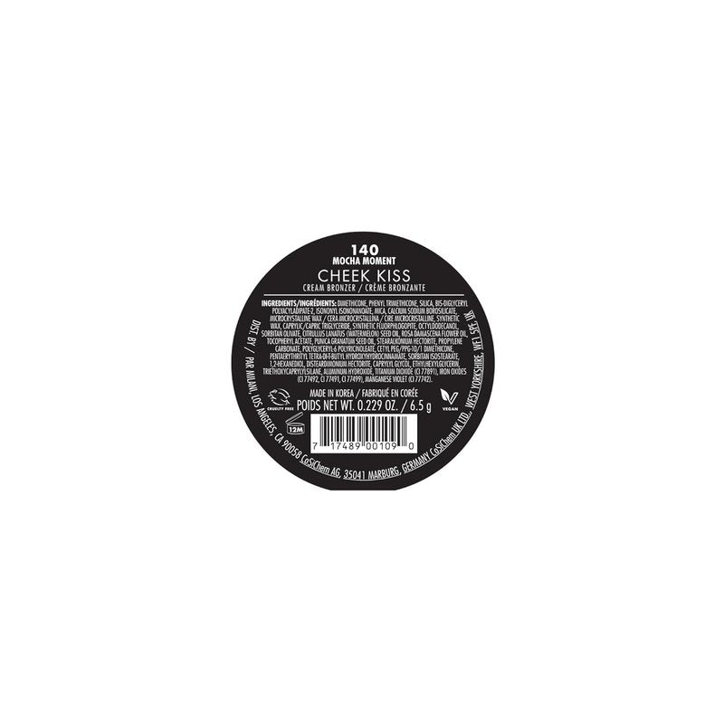 Milani Cheek Kiss Cream Bronzer - Mocha Moment | Vegan, Lightweight Glow & Soft Matte Finish