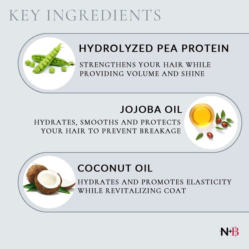 N+B Leave-In Conditioner & Detangler Spray - Deep Moisturizer for All Hair Types | Repairs Dry, Damaged, Frizzy Hair