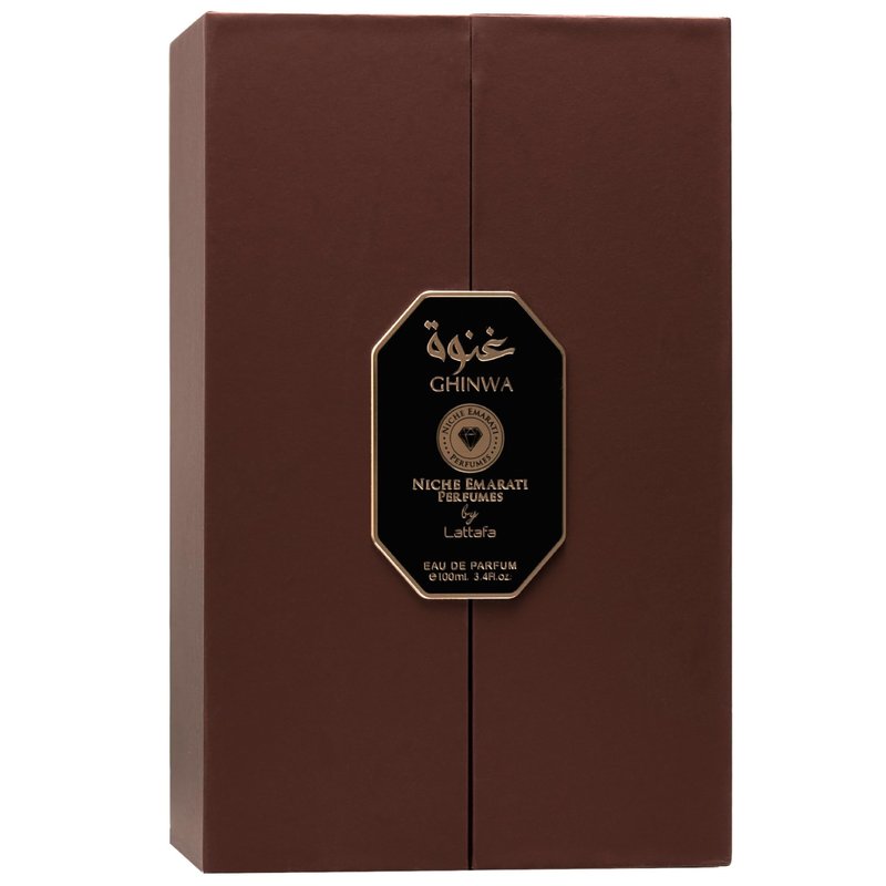Lattafa Niche Emarati Ghinwa – Fruity, Floral, Woody, Mossy – Eau de Parfum Long-Lasting Fragrance for Everyone, 3.4 Ounce / 100 ml
