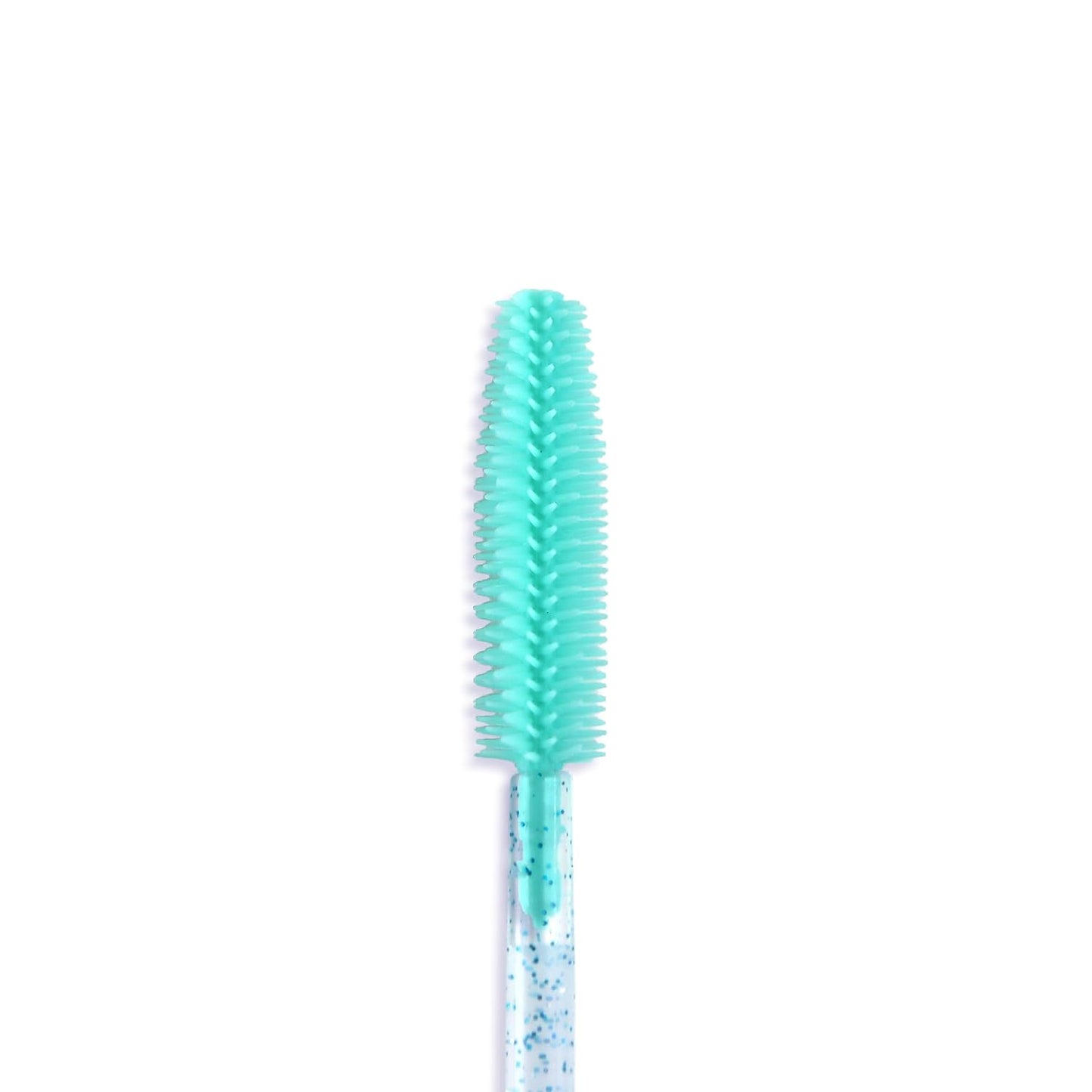 Skiennix Silicone Disposable Mascara Eyelash Wands - 50 Green Crystal Spoolie Brushes & Applicators