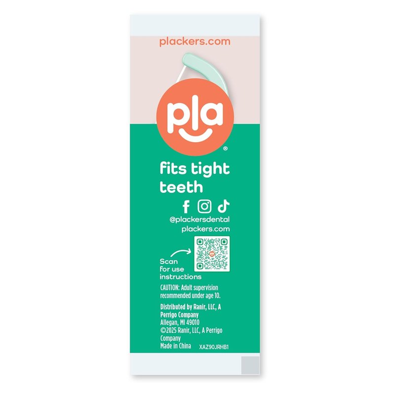 Plackers® Micro Line® Floss Picks - Intense Mint Floss Picks | 500 Count, PTFE-Free