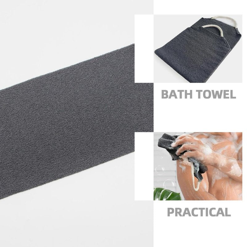Frosted Bath Towel Portable Exfoliating Back Scrubber Shower Cloth for Deep Skin Cleansing and Smooth Skin 17.71X7.87In