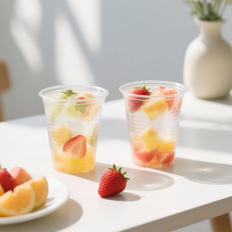 BYSNOW 16 oz Clear Plastic Cups, 200 Count Disposable, Cocktail Party, PP Clear for Party, Hot/Cold Beverages, Soda, and Wedding(16oz 200count)