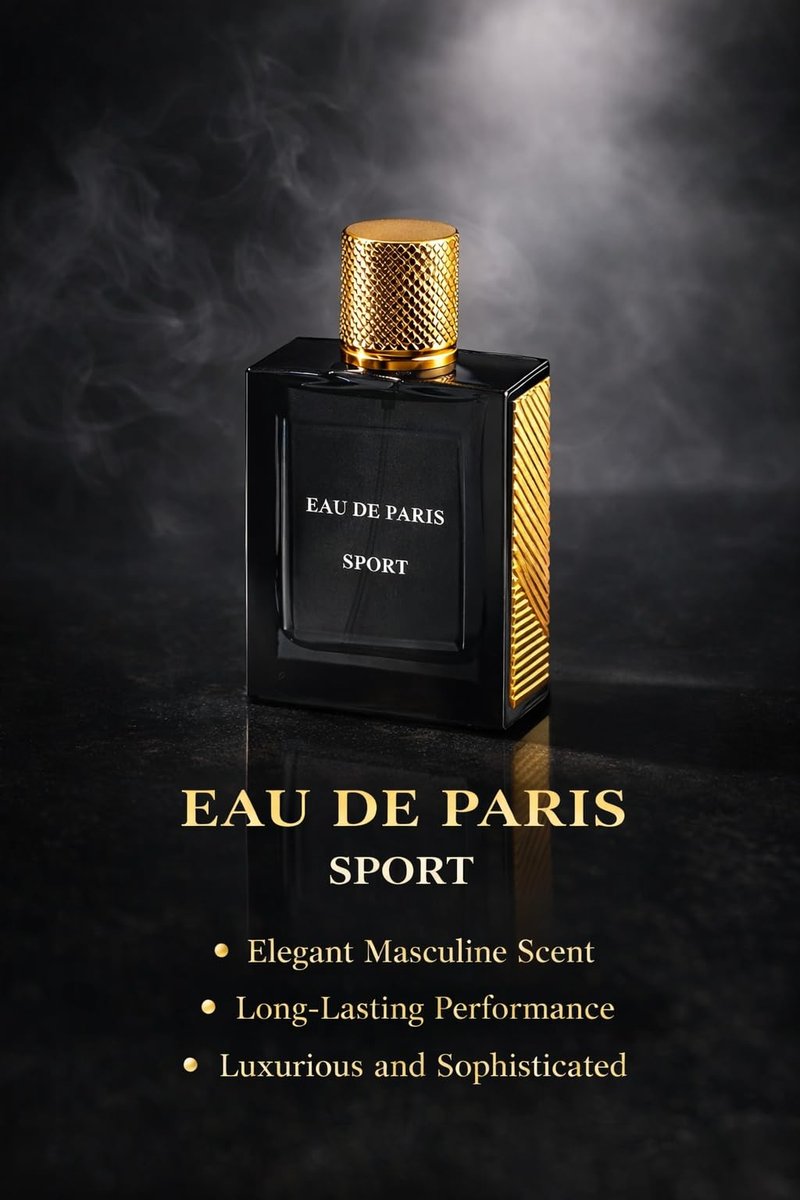 Men's Cologne, Sports Version, Eau de Parfum with Bergamot, Lavender, Pepper Wood Fragrance, Luxurious Men's Perfume 50ml / 1.7 fl.oz