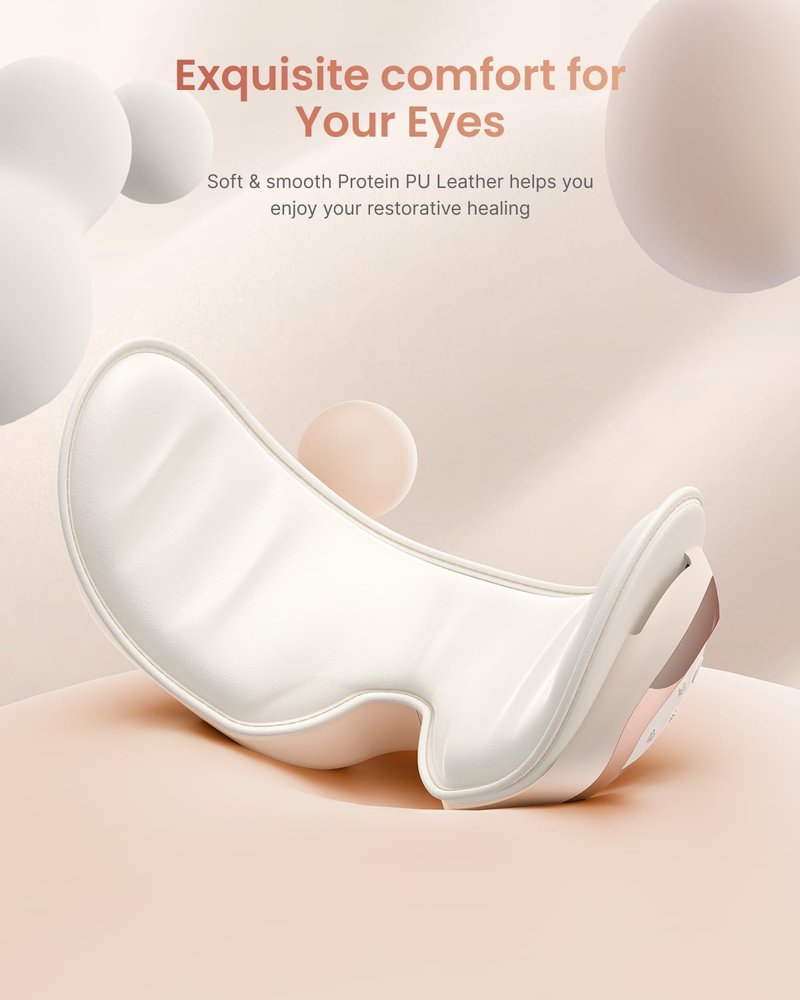 RENPHO Eye Massager - Heated & Cooling Relief for Migraine & Dry Eyes | Voice Control, FSA/HSA Eligible