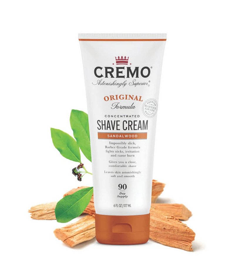 Cremo Sandalwood Shave Cream, Astonishingly Superior Ultra-Slick Shaving Cream for Men, Fights Nicks, Cuts and Razor Burn, 6 Fl Oz (Pack of 3)