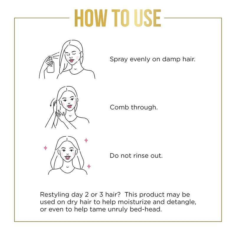Pantene Pro-V Medium Thick Hair Solutions, Silkening Detangler, 8.5 Ounce (Pack of 2)