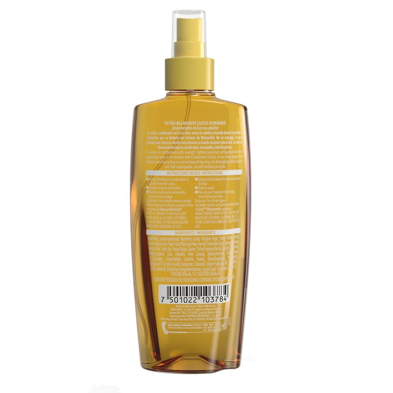 Grisi Manzanilla Hair Lotion - Chamomile Hair Lightening Spray for Natural Highlights | 8.4 Fl Oz, 2-Pack