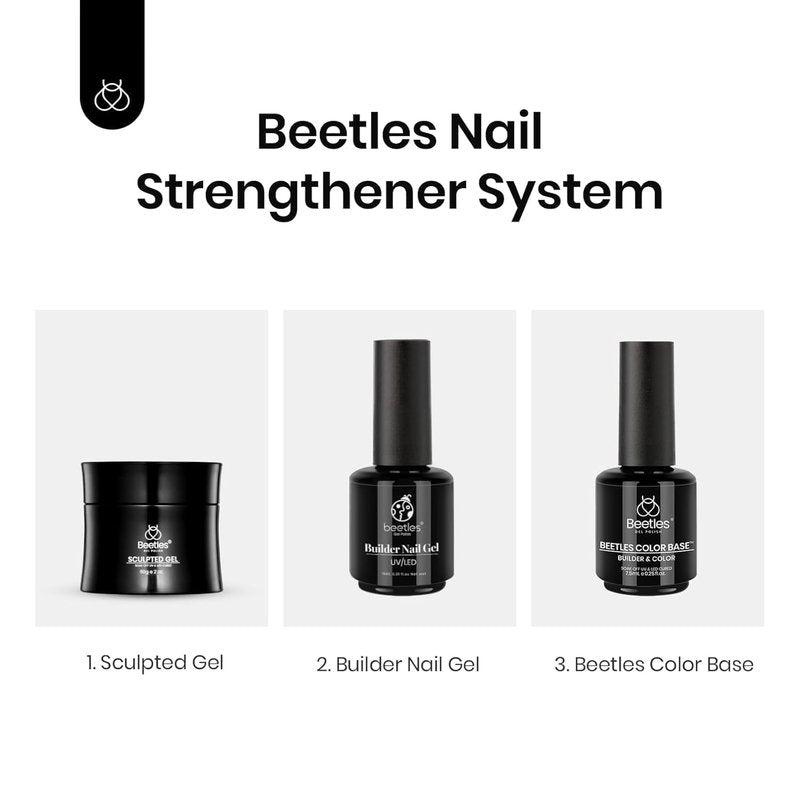 Beetles Builder Gel for Nails - 10 in 1 Sculpted Hard Gel | 60g Apex Nail Extension & Strengthener