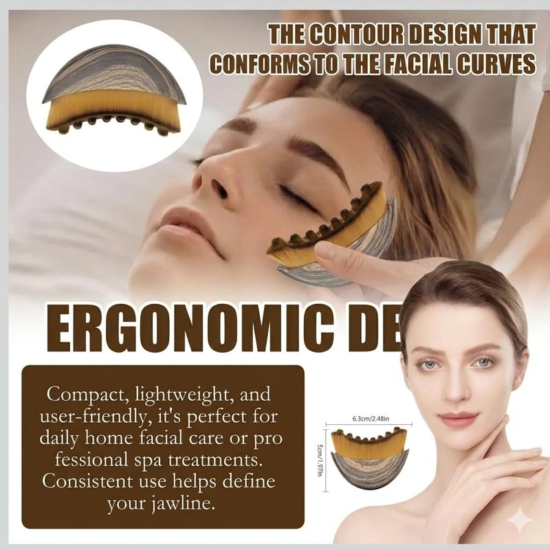 2 PCS New 2026 Lymphatic Drainage Face Brush – Facial Sculpting Tool for Jawline Lift, Double Chin Reduction, Anti-Puffiness Face Massager for Skin Tightening & Contouring
