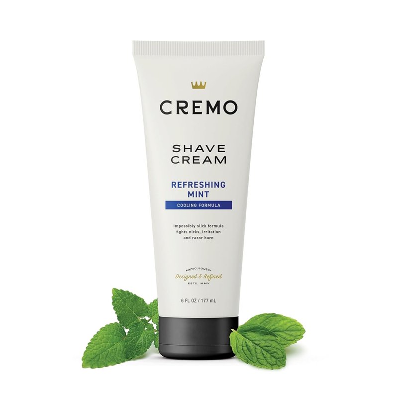 Cremo Barber Grade Cooling Shave Cream - Ultra-Slick Formula | 6 Fl Oz (2 Pack) - Fights Nicks & Razor Burn