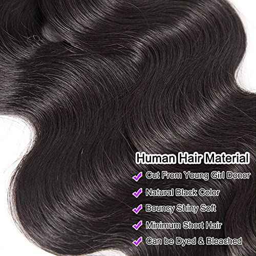 12A Brazilian Body Wave Human Hair Bundles 18 18 18Inch 100% Unprocessed Brazilian Virgin Human Hair Weave 3Bundles Body Wave Hair Extensions
