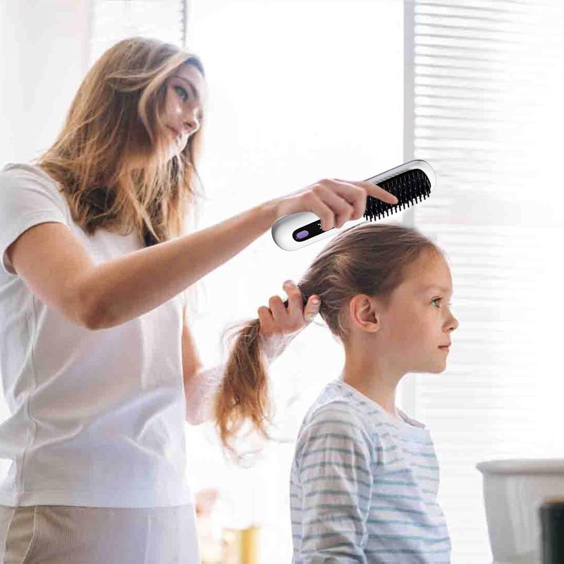 Flown Go Brush Pro - Achieve Salon-Perfect Short Hair in Under 2 Minutes | Black