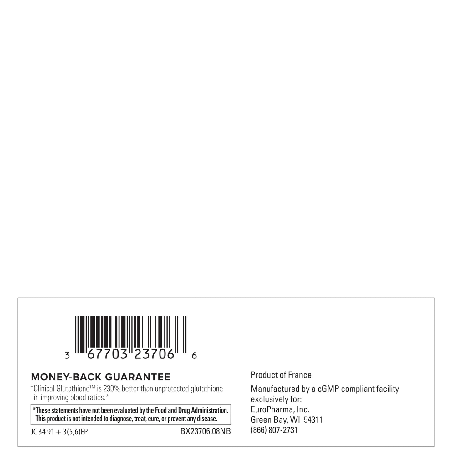 Terry Naturally Clinical Glutathione - Antioxidant Supplement for High Absorption - Dietary Supplement with L-Glutathione - Vegan to Support Cell Health - 60 Slow Melt Tablets