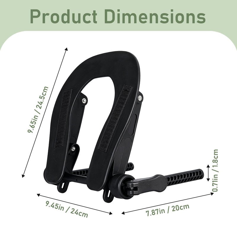 KAWFLYQA Massage Headrest for Bed, Adjustable Massage Face Cradle at Home, Bed Massages Head Holder Massages Attachment for Mattress, Face Down Pillow After Eye Surgery (Black)