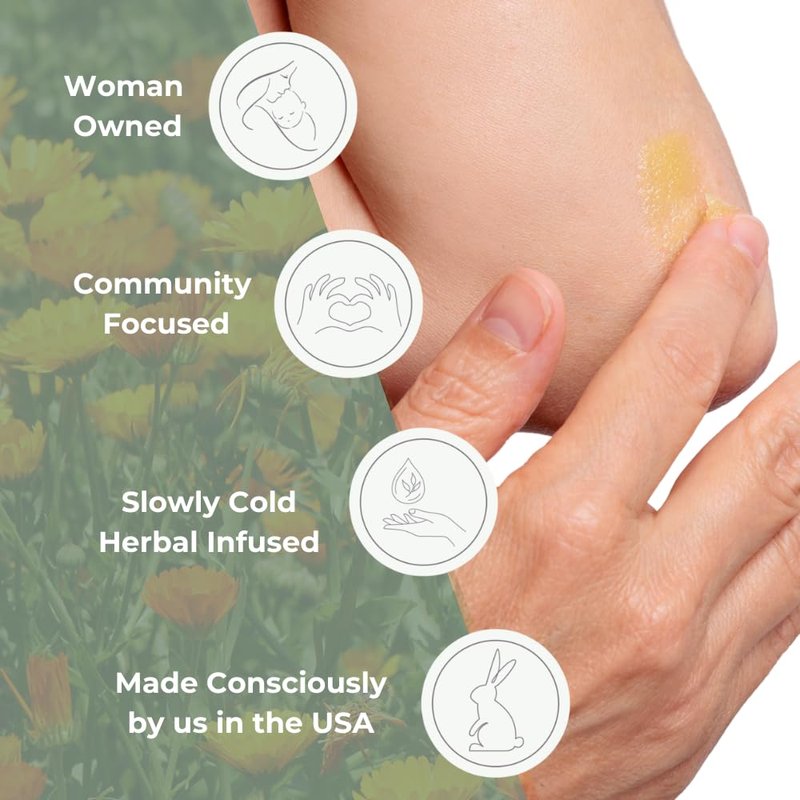 Ora's amazing Herbal, Newborn Salve, Diaper Rash Cream, Calendula Baby Balm, EWG Verified Baby Ointment, Acne Eczema, Butt Cream, Infant Massage, Natural Paraben Free, Good for Sensitive Skin