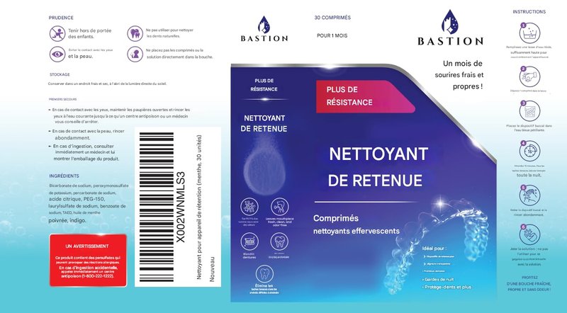 Retainer Cleaner & Denture Cleanser - 30 Effervescent Tablets - 1 Month Supply - Removes Stains, Discoloration, Odors, & Plaque - Clear Aligners, Mouth & Night Guard, All Dental/Oral Appliances