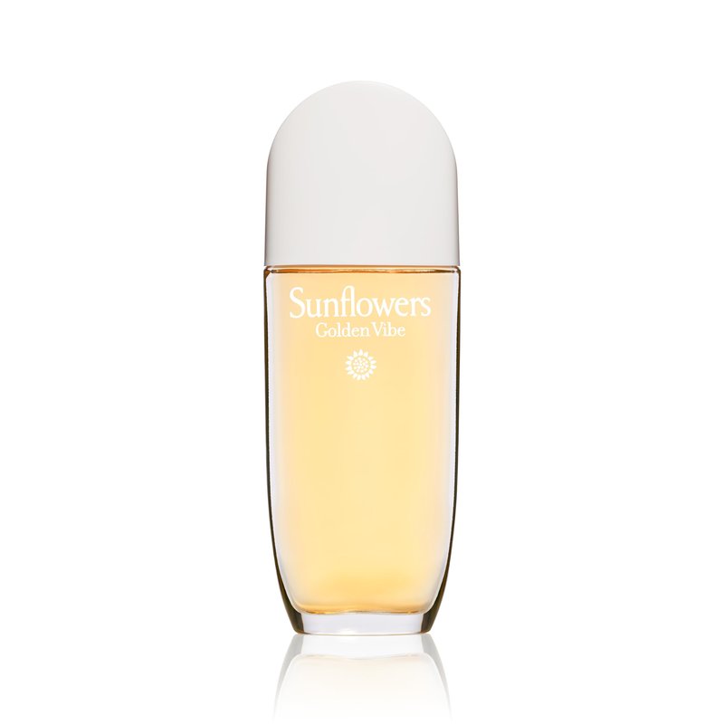 Elizabeth Arden Sunflowers Golden Vibe Women's Perfume, Floral Parfum, Notes of Vanilla, Petit Grain, & Coconut Flower, Eau de Toilette, 3.3 fl oz